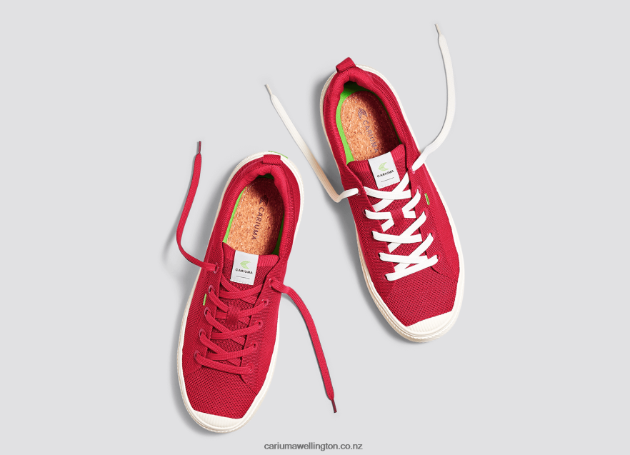 Men Cariuma Raw Red Knit TZ68P2185