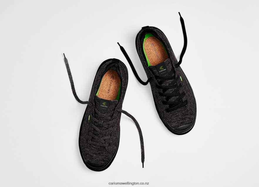 Men Cariuma Stone Black Knit TZ68P2182