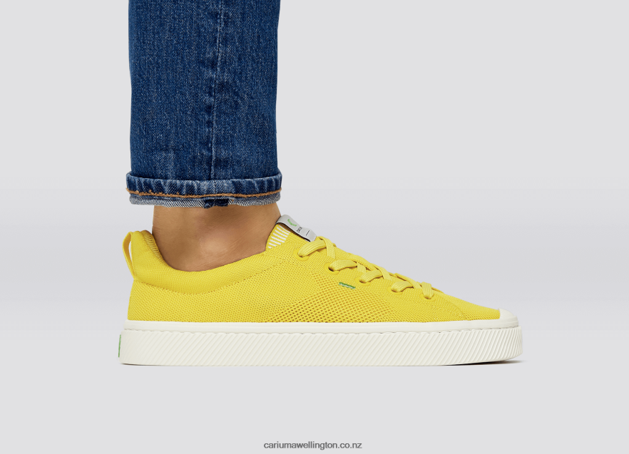 Men Cariuma Sun Yellow Knit TZ68P2186