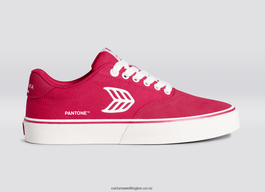 Men Cariuma Pantone Viva Magenta/Off-White TZ68P278