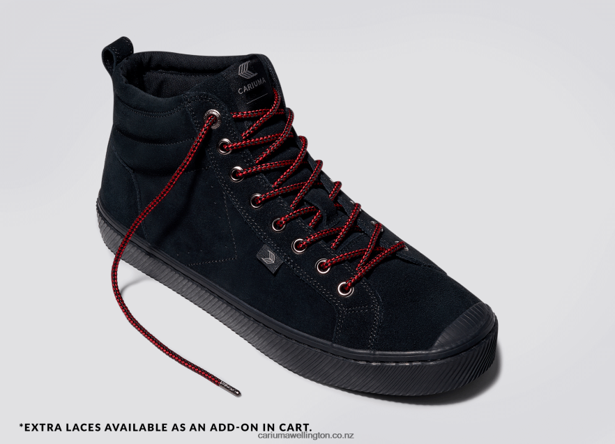 Men Cariuma All Black Suede TZ68P268
