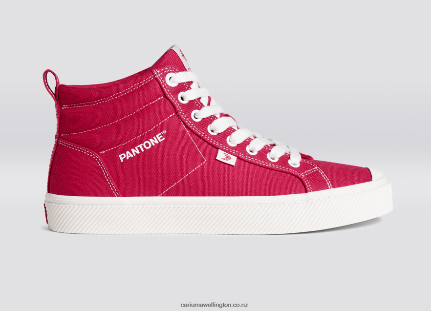 Men Cariuma Pantone Viva Magenta/Off-White Canvas TZ68P263