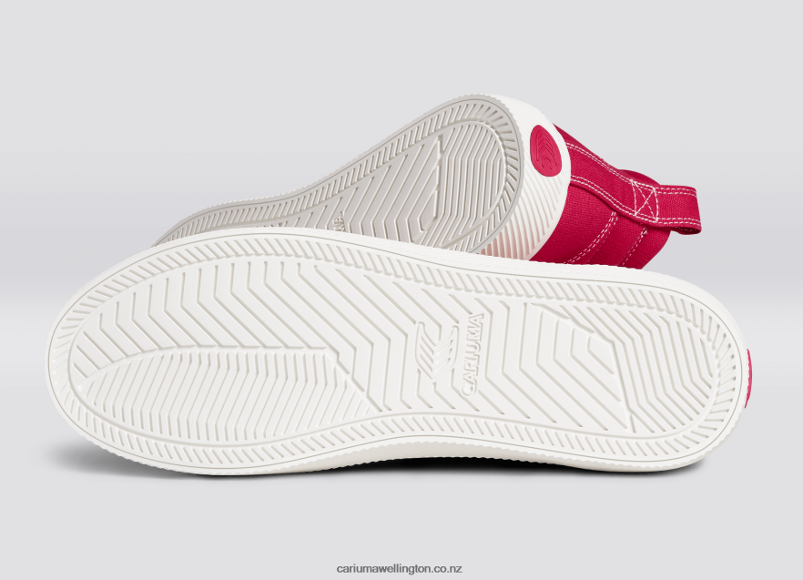Men Cariuma Pantone Viva Magenta/Off-White Canvas TZ68P263