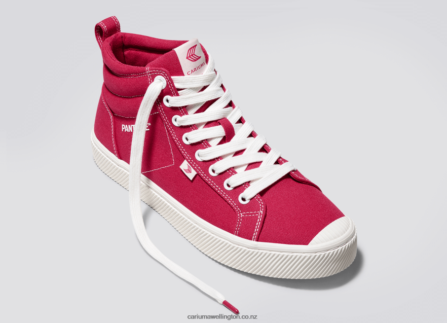 Men Cariuma Pantone Viva Magenta/Off-White Canvas TZ68P263