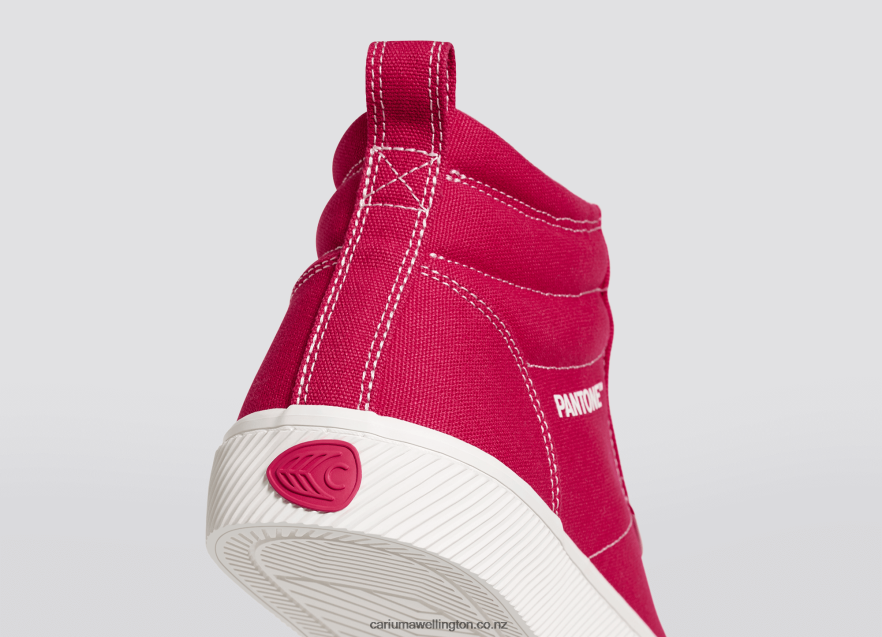 Men Cariuma Pantone Viva Magenta/Off-White Canvas TZ68P263