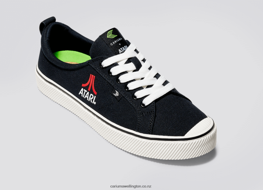 Men Cariuma Atari Black Canvas TZ68P292