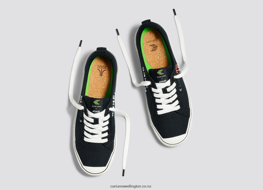 Men Cariuma Atari Black Canvas TZ68P292