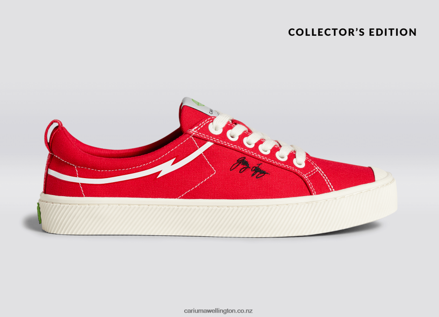 Men Cariuma Gerry Lopez Red Canvas TZ68P289