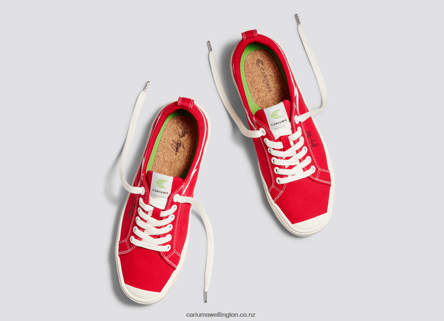 Men Cariuma Gerry Lopez Red Canvas TZ68P289