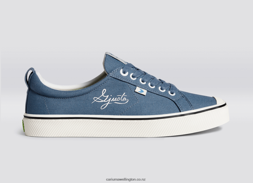 Men Cariuma Gjusta Steel Blue Canvas TZ68P253