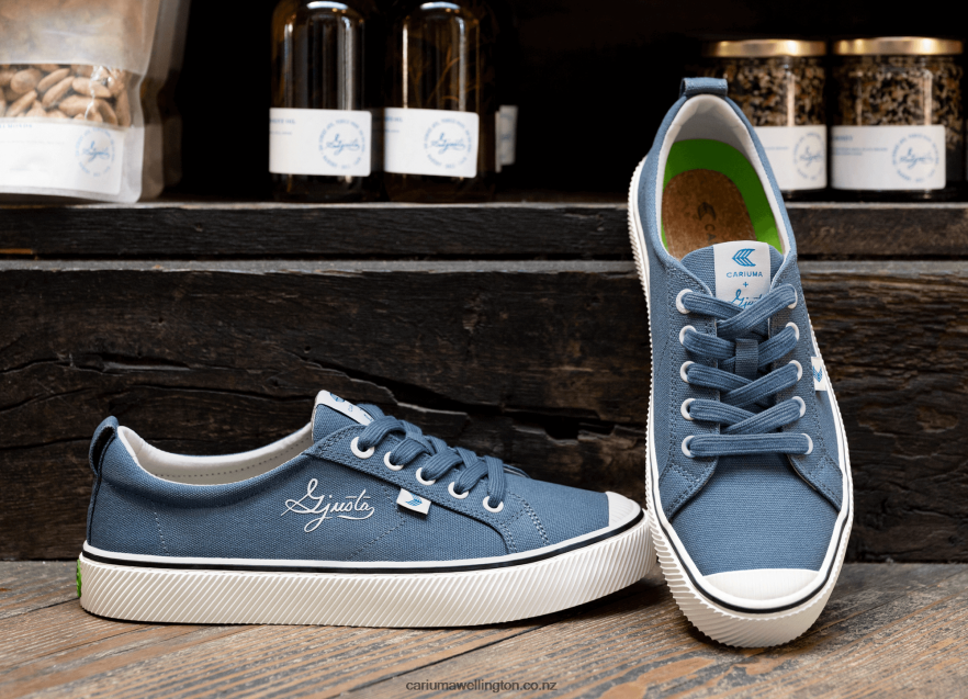 Men Cariuma Gjusta Steel Blue Canvas TZ68P253