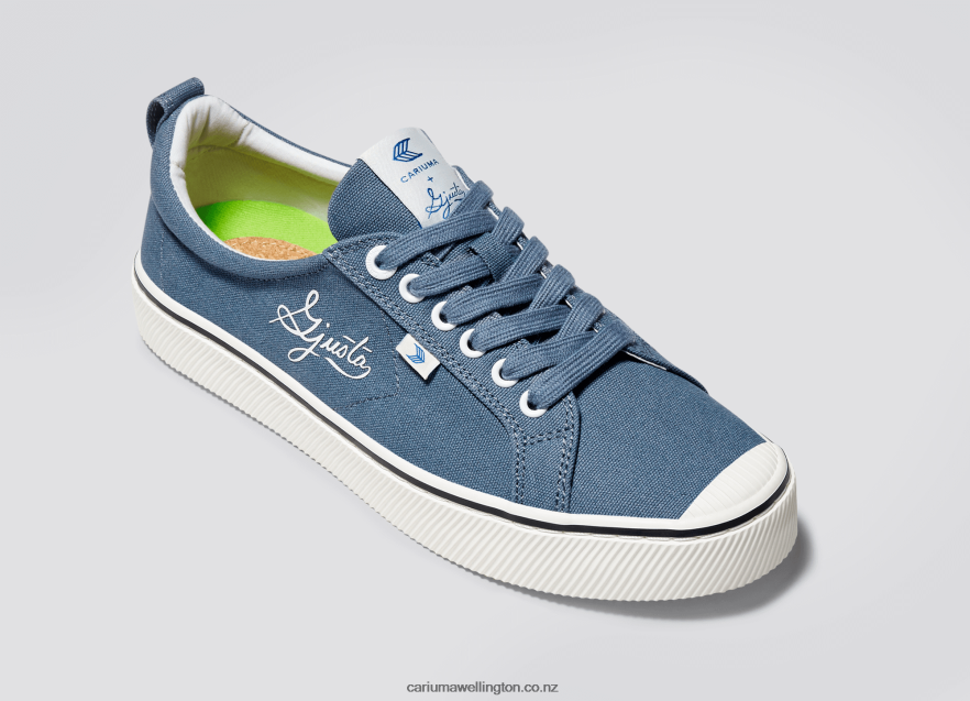 Men Cariuma Gjusta Steel Blue Canvas TZ68P253