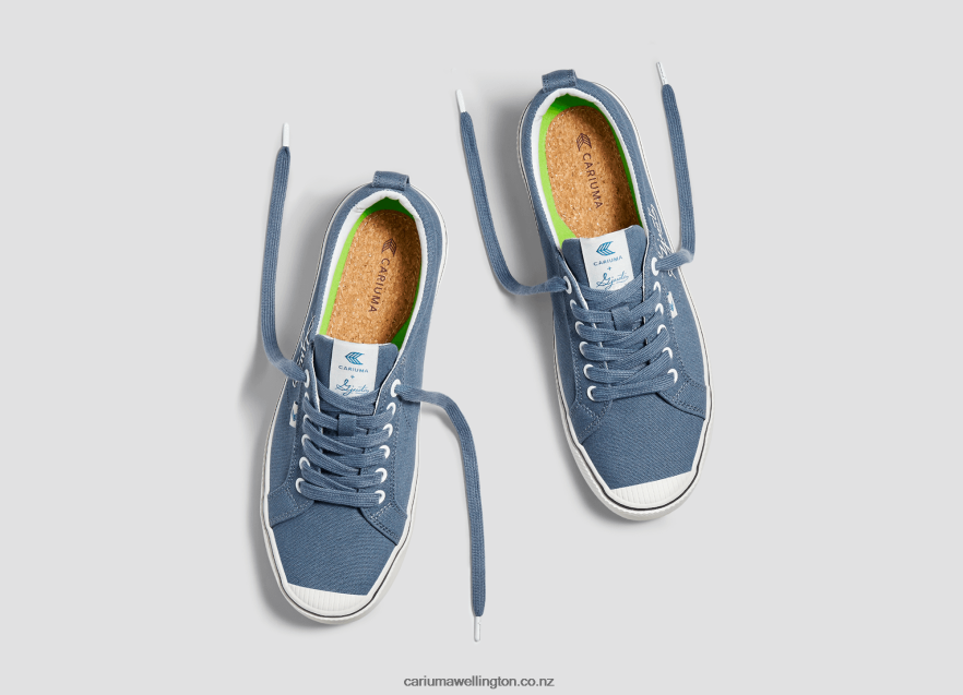 Men Cariuma Gjusta Steel Blue Canvas TZ68P253