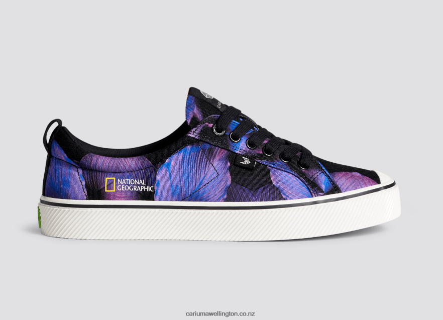 Men Cariuma National Geographic Peace Lily Purple Canvas TZ68P229