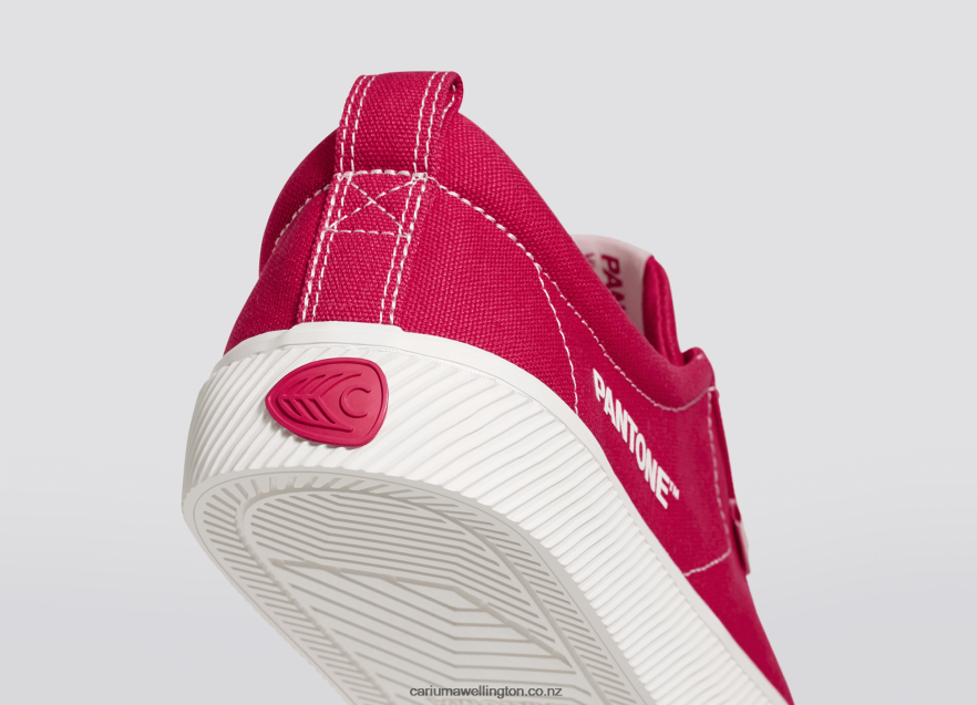 Men Cariuma Pantone Viva Magenta/Off-White Canvas TZ68P238