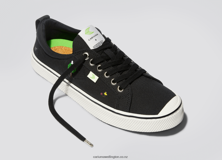 Men Cariuma Peanuts Earth Black Canvas TZ68P281