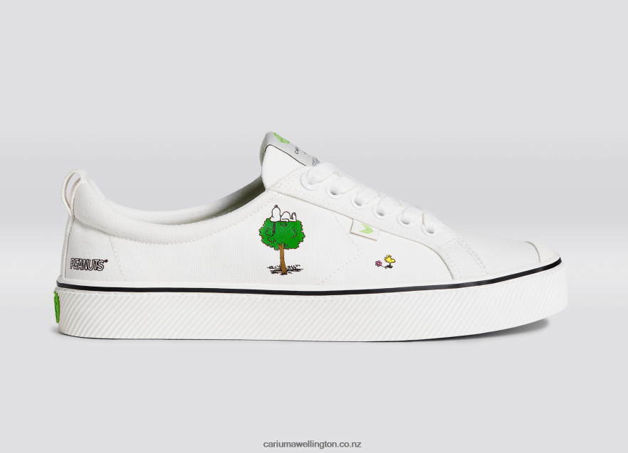 Men Cariuma Peanuts Earth Off-White Canvas TZ68P282