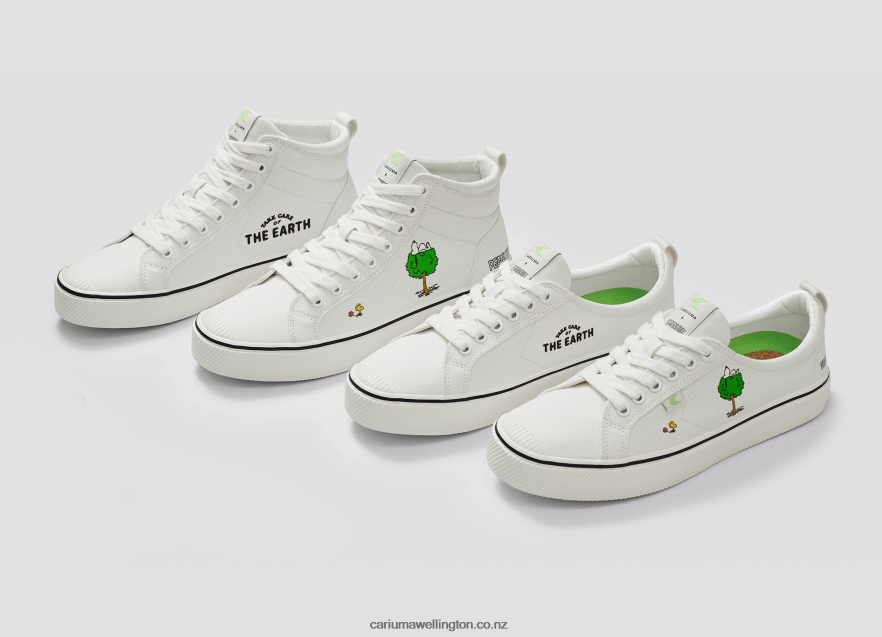 Men Cariuma Peanuts Earth Off-White Canvas TZ68P282