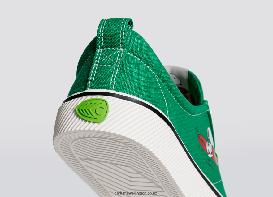 Men Cariuma Peanuts Surf Green Canvas TZ68P284