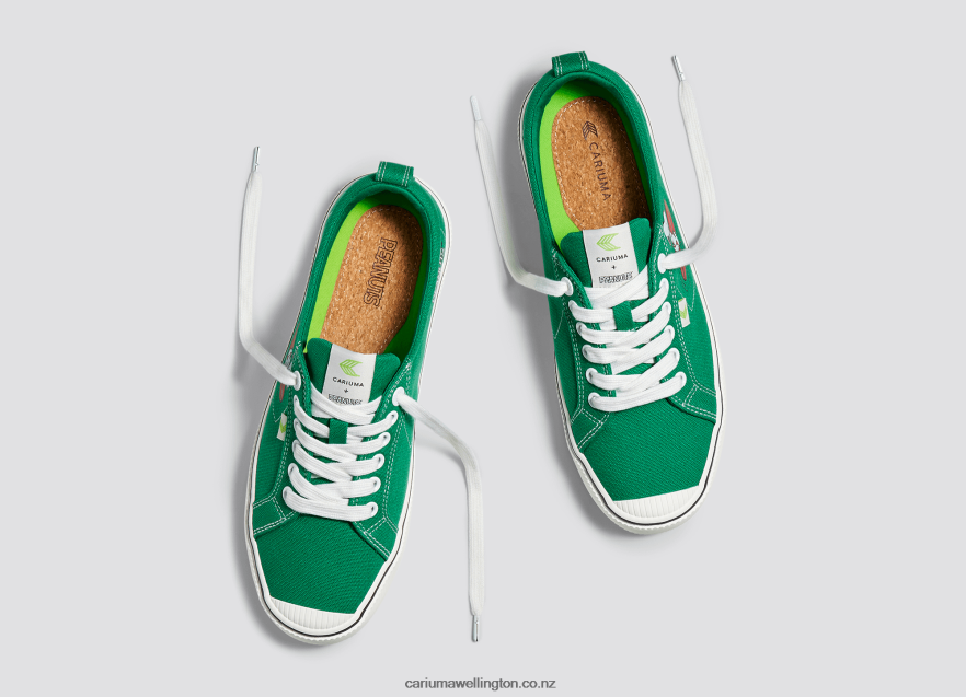 Men Cariuma Peanuts Surf Green Canvas TZ68P284