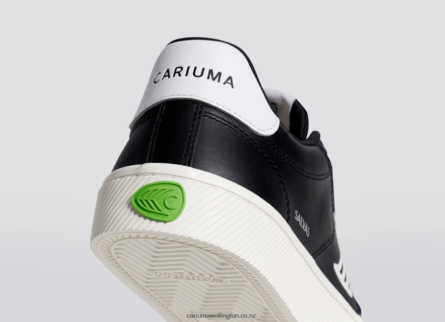 Men Cariuma Black LWG Leather/Off-White TZ68P298