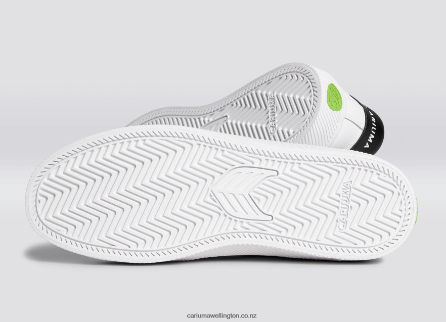 Men Cariuma White LWG Leather/Black TZ68P297