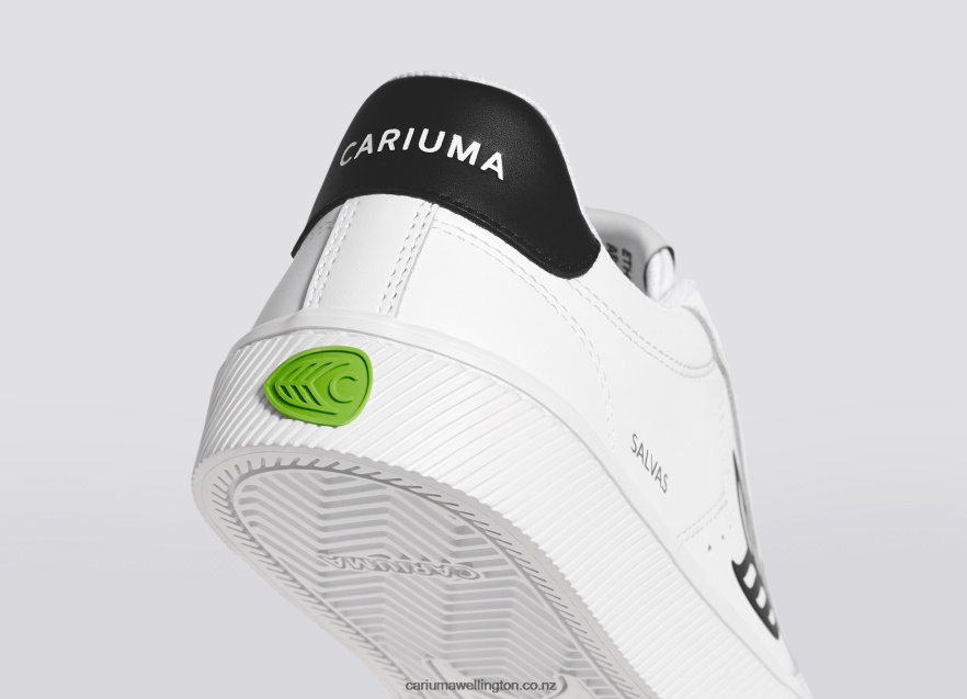 Men Cariuma White LWG Leather/Black TZ68P297
