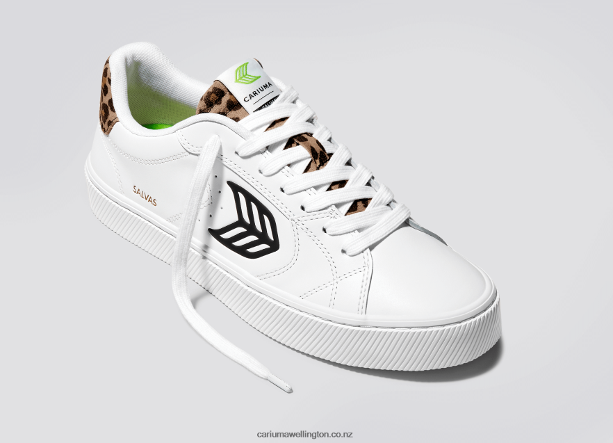 Men Cariuma White LWG Leather/Leopard TZ68P2100