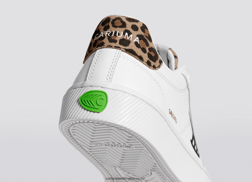 Men Cariuma White LWG Leather/Leopard TZ68P2100