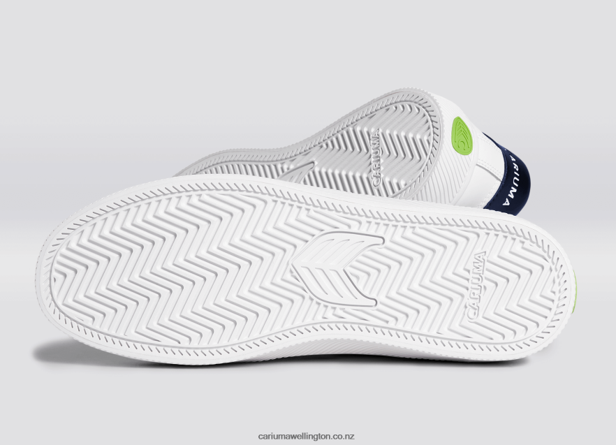 Men Cariuma White LWG Leather/Red TZ68P2102