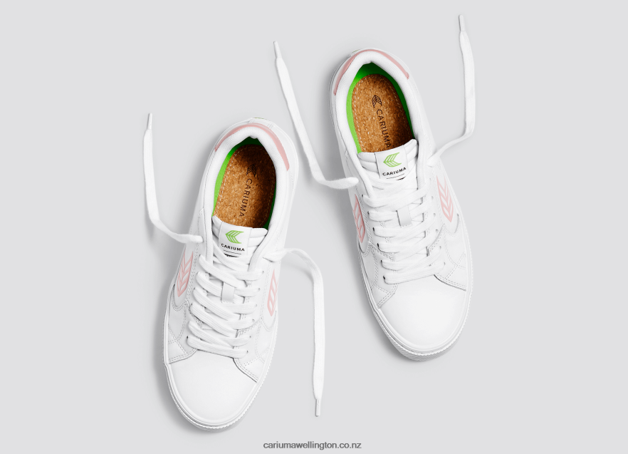 Men Cariuma White LWG Leather/Rose TZ68P2103