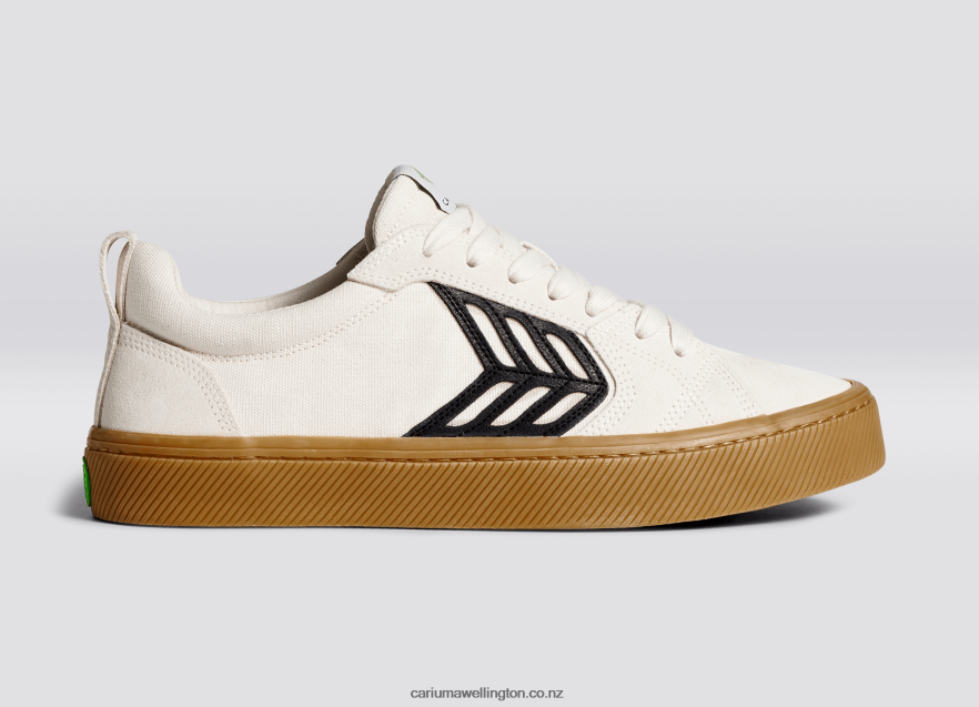Men Cariuma Right foot(Single Shoe)-Off-White Vintage Gum/Black TZ68P2161
