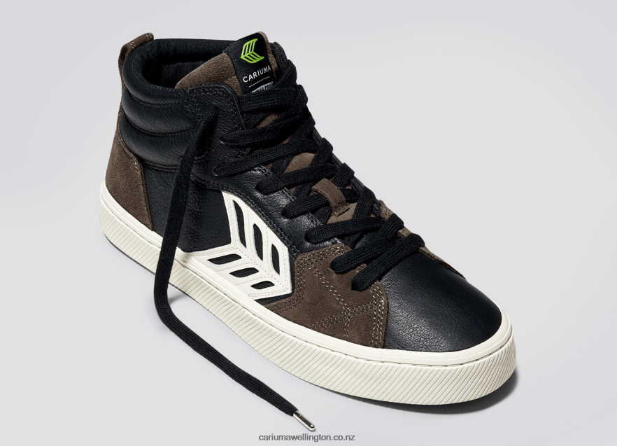 Women Cariuma Black Premium Leather/Ivory TZ68P2364