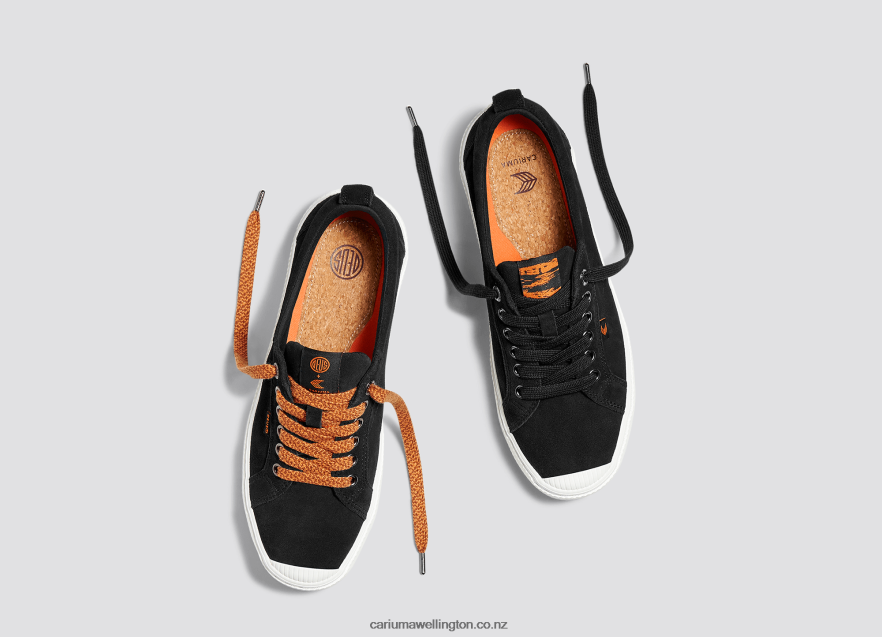 Women Cariuma Deus Ex Machina Black Suede TZ68P2243