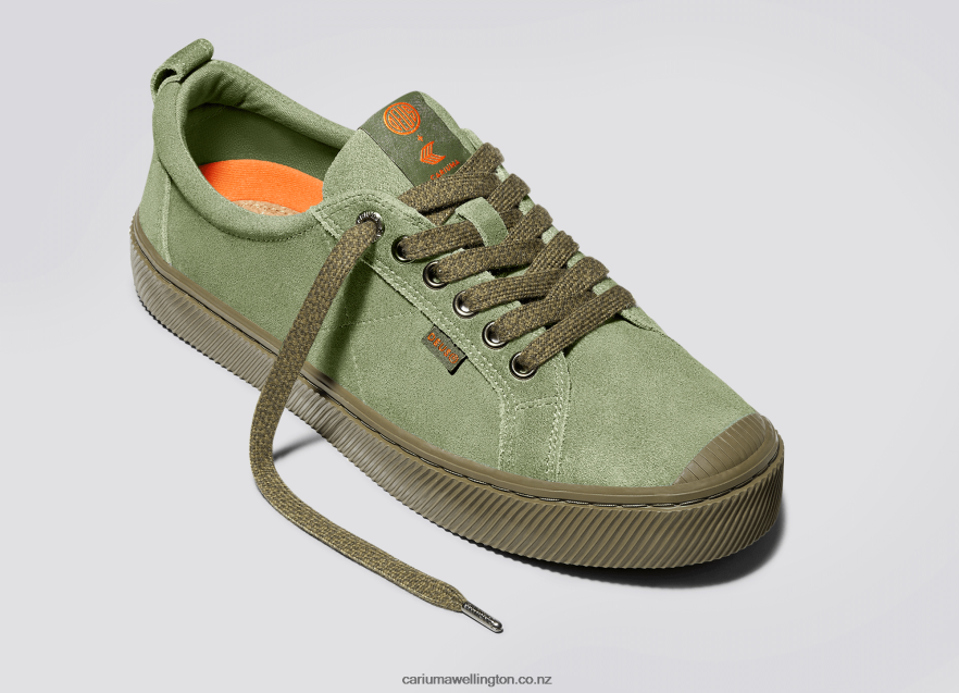 Women Cariuma Deus Ex Machina Oil Green Suede TZ68P2244