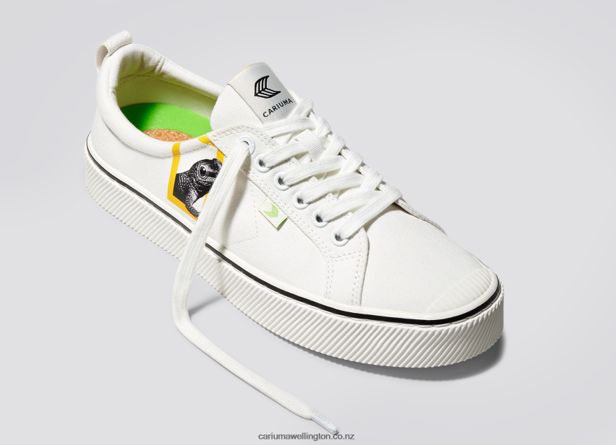 Women Cariuma National Geographic Gecko Off-White Canvas TZ68P2302
