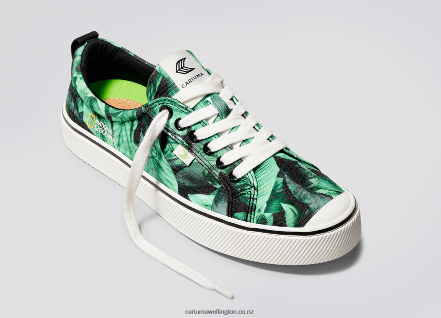 Women Cariuma National Geographic Peace Lily Green Canvas TZ68P2245