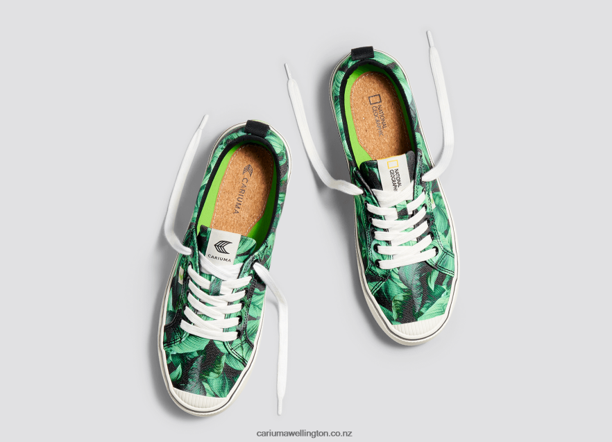 Women Cariuma National Geographic Peace Lily Green Canvas TZ68P2245