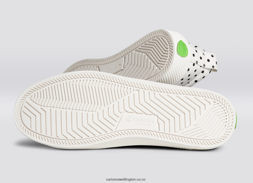 Women Cariuma White Polka Dots Canvas TZ68P2265
