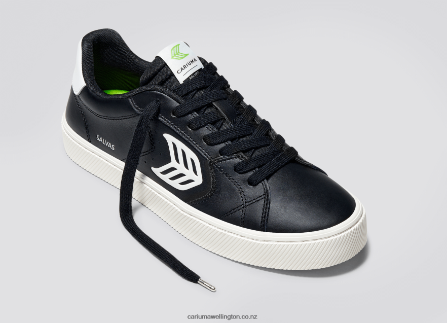 Women Cariuma Black LWG Leather/Off-White TZ68P2315